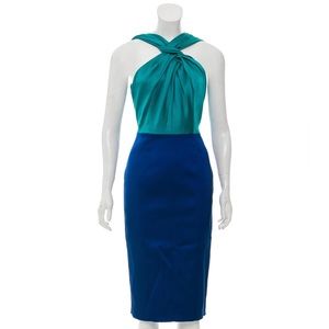 Karen Millen colorblock twist front dress Size US 8